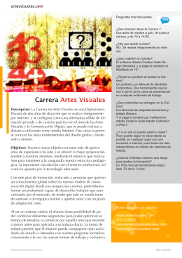 Carrera Artes Visuales