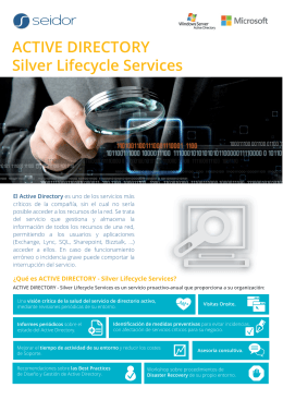 ACTIVE DIRECTORY Silver Lifecycle Services