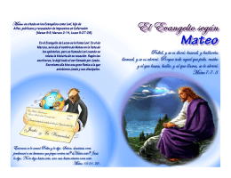 Evangelio de Mateo Ilustrado para imprimir en PDF