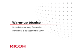Warm-up técnico - Diagramasde.com
