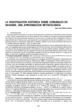 La investigación histórica sobre comunales en Navarra