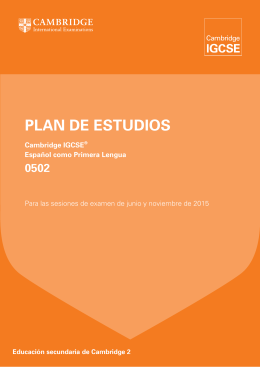 2015 Syllabus (Spanish version)