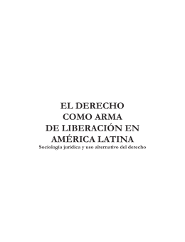 El derecho como arma de liberación en América Latina