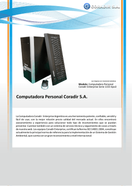 Computadora Personal Coradir S.A.