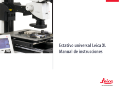 Estativo universal Leica XL Manual de instrucciones