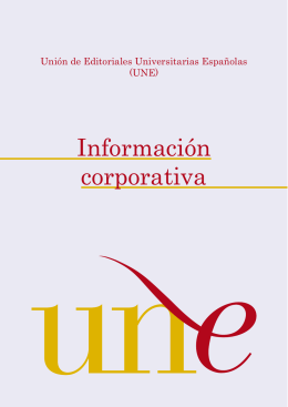 Información corporativa UNE en pdf