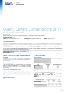 Quality Cartera Conservadora BP, FI