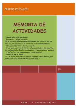 Memoria de actividades AMPA 2010-2011