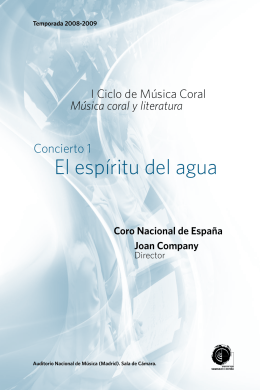 El espíritu del agua - Orquesta y Coro Nacionales de España