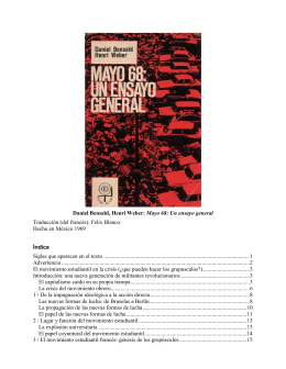 Daniel Bensaïd, Henri Weber: Mayo 68: Un ensayo
