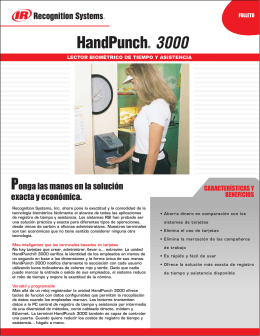 HandPunch 3000 SPANISH