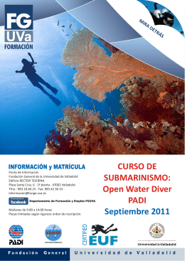 2011 SUBMARINISMO Folleto.cdr - Formación
