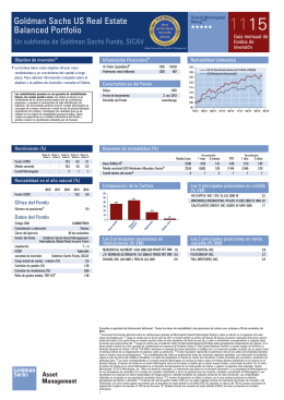 Goldman Sachs US Real Estate Balanced Portfolio