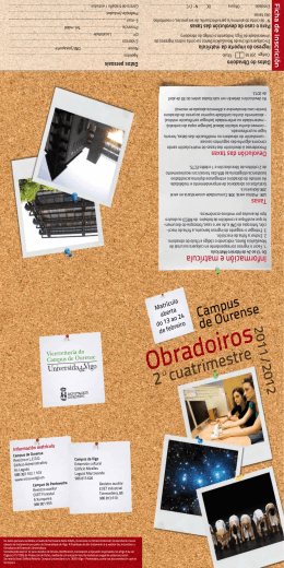 tiro folheto filemon3 - Vicerreitoría do Campus de Ourense