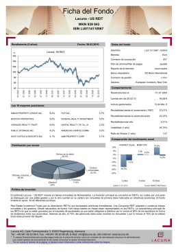 Ficha del Fondo - Grupo Schmack Inmobiliarias e Inversiones SL