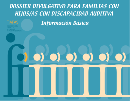 DOSSIER DIVULGATIVO PARA FAMILIAS CON HIJOS/AS