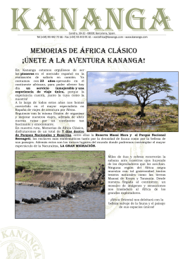 Memorias de áfrica clásico ¡ÚNETE A LA