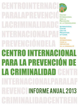 Informe de Actividades 2013 - International Centre for the