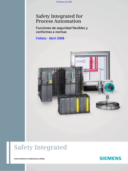 Safety Integrated for Process Automation Funciones de