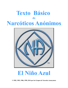 Texto Básico Narcóticos Anónimos El Niño Azul