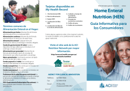 Home Enteral Nutrition (HEN): an information guide for consumers