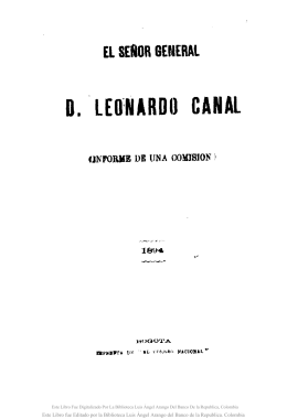 El señor General Leonardo Canal - Actividad Cultural del Banco de