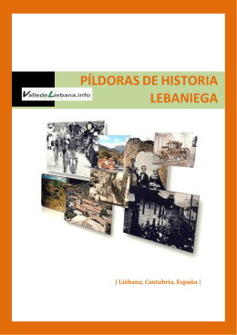 PÍLDORAS DE HISTORIA LEBANIEGA