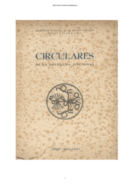Circulares SF de FET y JONS 1936-1947