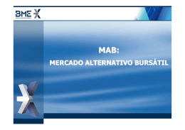 Presentación MAB SICAV - Bolsas y Mercados Españoles
