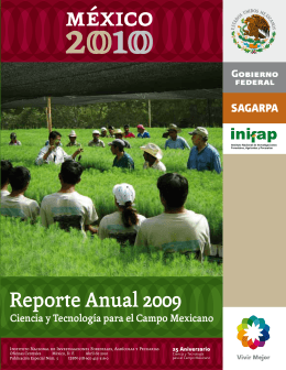 Reporte Anual 2009 - Instituto Nacional de Investigaciones