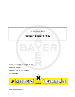 Previcur Energy 840 SL - Bayer CropScience Chile