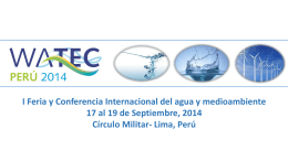 Presentacion WATEC PERU Exhibidores 2014