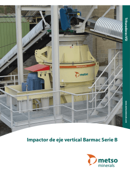 Impactor de eje vertical Barmac Serie B Trituradoras V S I