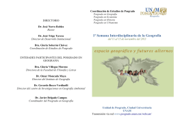 Folleto - Coordinación de Estudios de Posgrado | UNAM