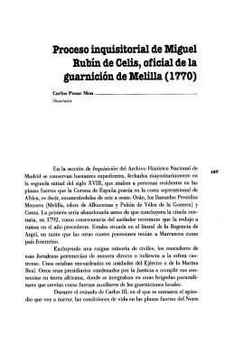 Proceso inquisitorial de Miguel Rubín de Celis, oficial de la - e