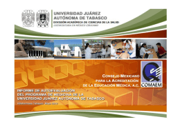 Autoestudio 2012 - Universidad Juárez Autónoma de Tabasco