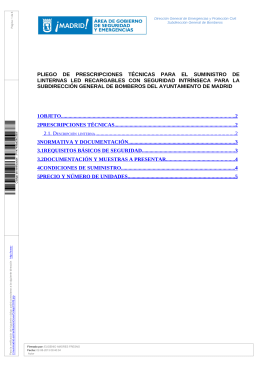 Pliego de Prescripciones Técnicas (374 Kbytes pdf)