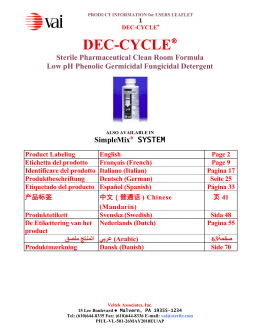 DEC-CYCLE - PMT GB Ltd