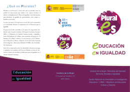 Folleto Proyecto Plurales - Instituto de la Mujer de Castilla