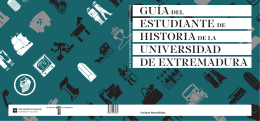 Guía del Estudiante de Historia de la Universidad de Extremadura