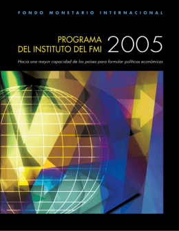 Programa del Instituto del FMI 2005 -- Marzo de 2004