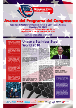 Call for Papers - Stainless Steel World