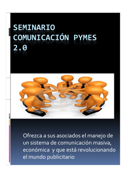 SEMINARIO Ó COMUNICACIÓN PYMES 2.0