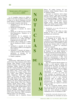 Boletín de la ASOCIACIÓN DE HERBARIOS IBERO