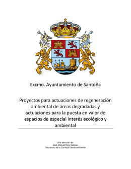 Excmo. Ayuntamiento de Santoña Proyectos para actuaciones de