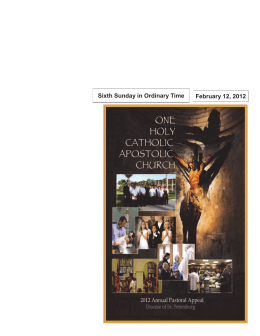 Sixth Sunday in Ordinary Time February 12, 2012