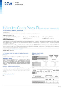 Hércules Corto Plazo, FI(antes Hércules Patrimonio, FI)