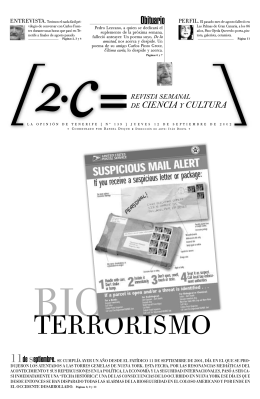 02. Bioterrorismo (Viejos problemas, nuevas amenazas).