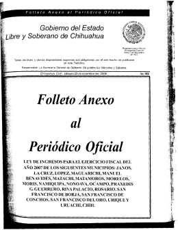 Folleto Anexo al - H. Congreso del Estado de Chihuahua