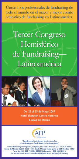 Tercer Congreso Hemisférico de Fundraising